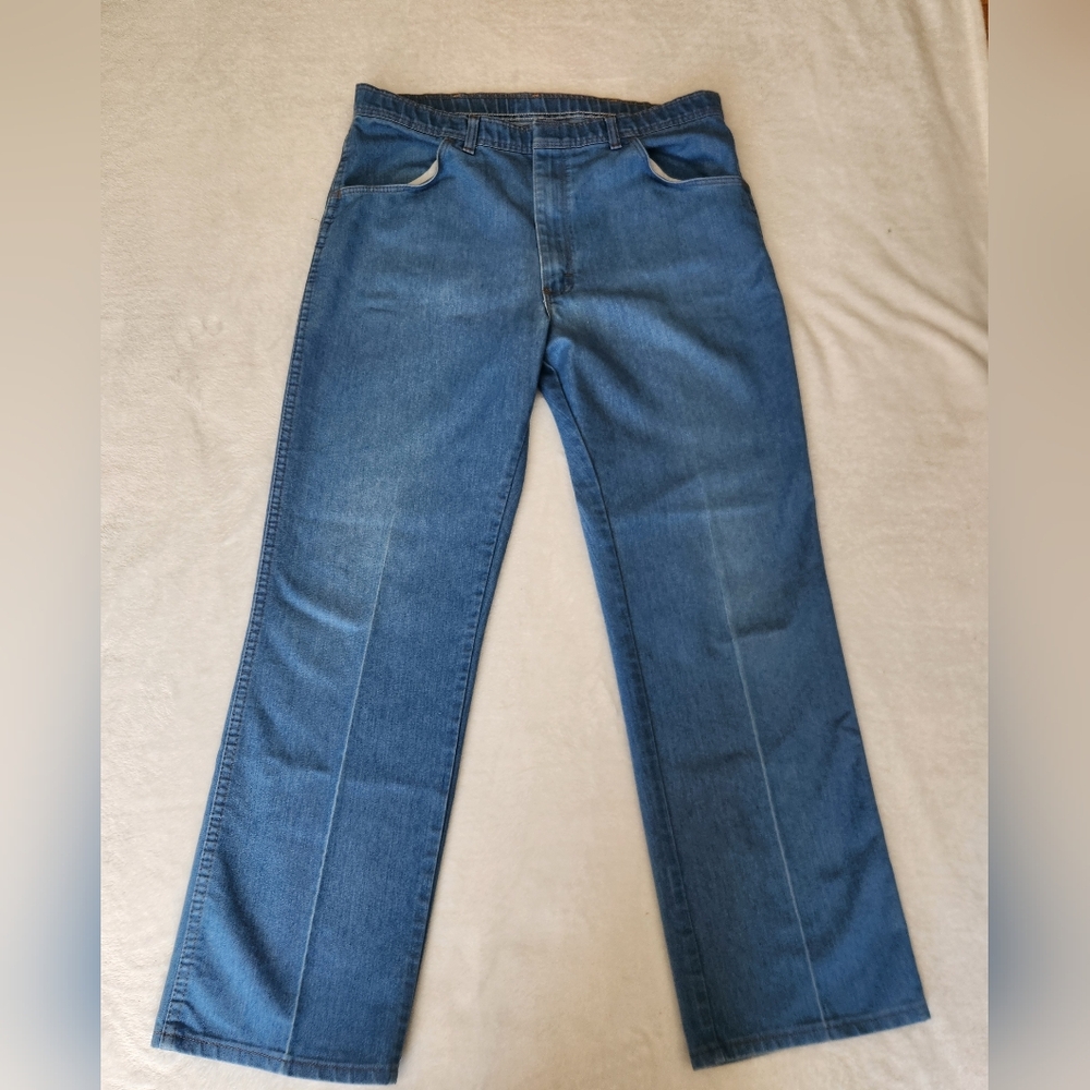 Vintage 70s/80s Wrangler Jeans,‎ Light Wash Denim, Men's Soft Denim Pants 38x32